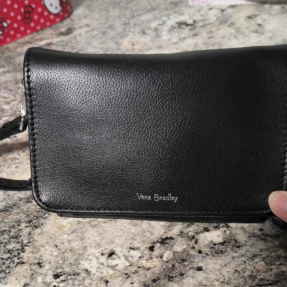 NWOT Vera Bradley Leather Crossbody Bag - Picture 1 of 6